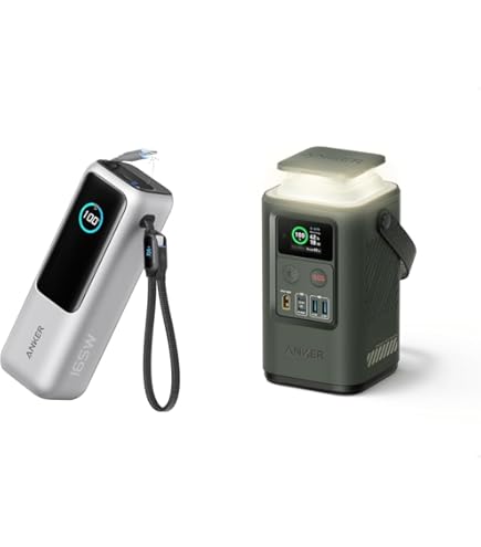 Amazon.com: Anker 25K Power Bank 165W USB-C Retractable Cable